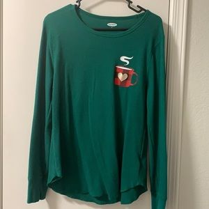Old Navy Christmas thermal top